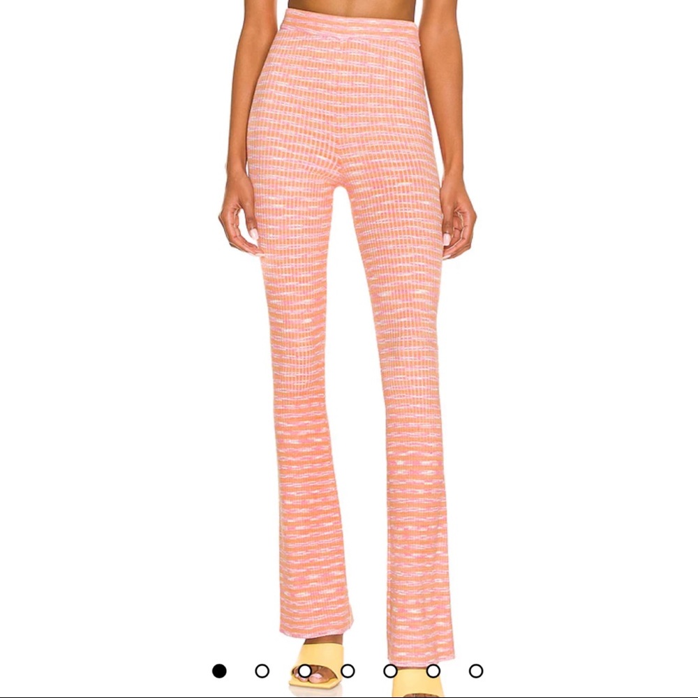 LOVERS + FRIENDS Mara Knit Pants in Pink Spacedye